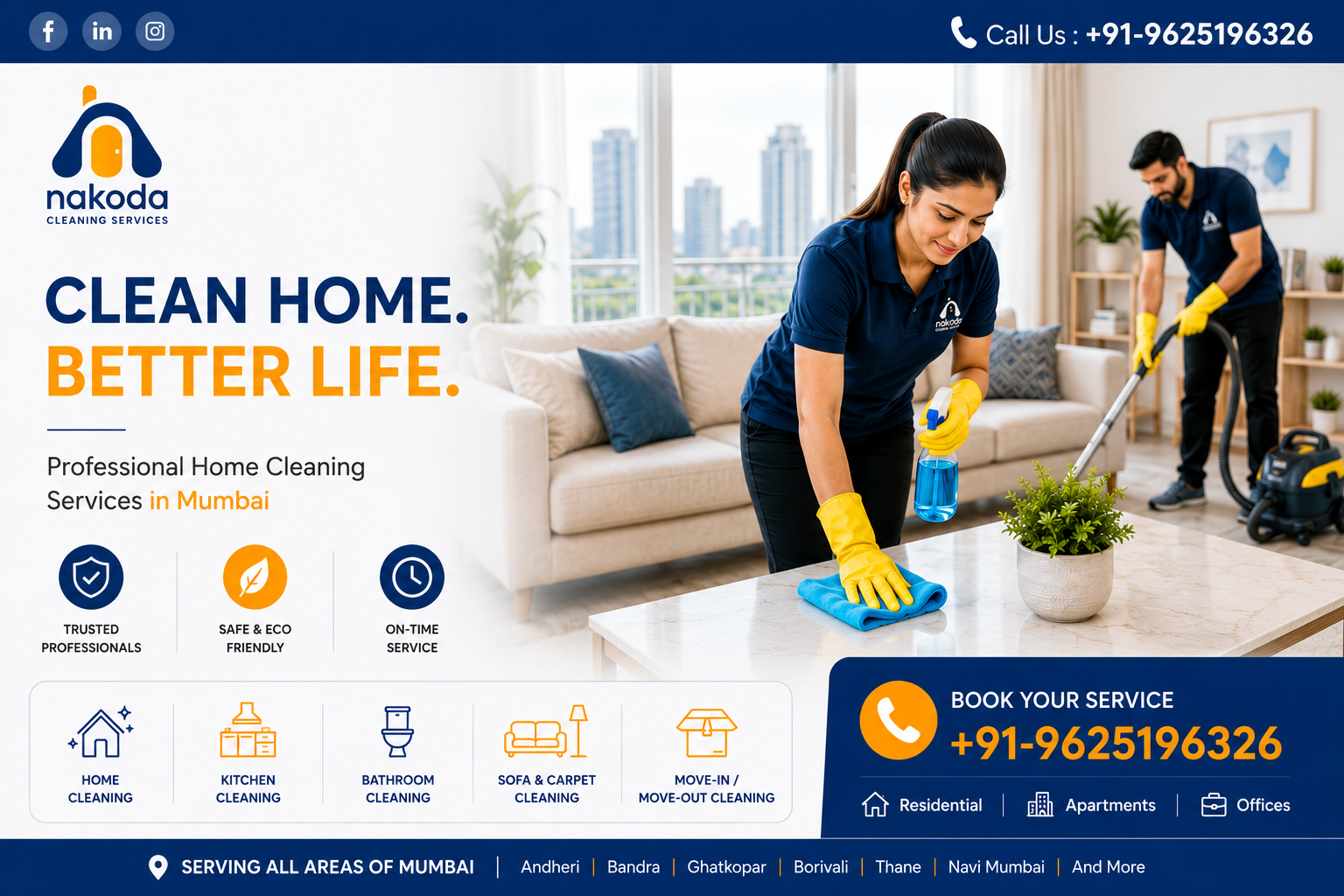 Trusted House Cleaning Services in Hyderabad for Every Home