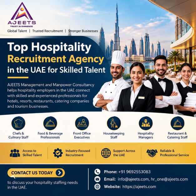 Top Hospitality Recruitment Agency in the UAE for Skilled Talent